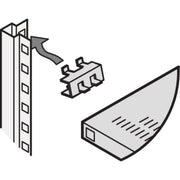 Schroff - Komponente für den Ausbau (Schaltschrank) Einhängewinkel 22114349(VE4) − 4 Packung