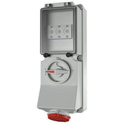 Mennekes - CEE-Steckdose abschaltbar, abgesichert (IEC 60309) Wanddose DUO 5628A 32A,5p,6h,400V,IP44