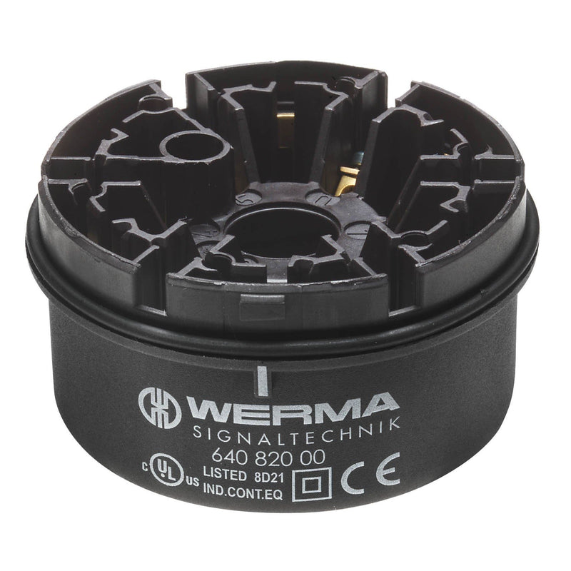 Werma - Signalsäulenelement, Anschlussmodul Anschlusselement 64082000 Schraubanschl