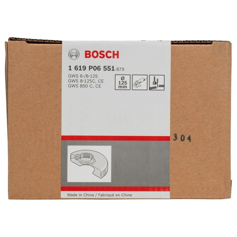 Bosch - Systemzubehör für Schleifen/Polieren (Akku/elektrisch/Druckluft) Schutzhaube mit 1619P06551 Deckblech, 125 mm