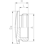 Jacob - Verschlussschraube MS-Verschlussschraube 10.63215 sechskant − 50 Stück