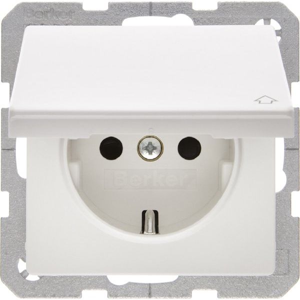 Berker - Steckdose SCHUKO-Steckdose 47516069 m.Klappdeckel