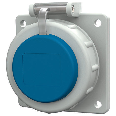 Mennekes - Schutzkontakt-Anbausteckdose Schuko-Anbau-Steckdose 17022 16A2p+E 230V IP68 BL