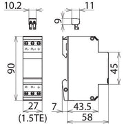 DEHN - Kombi-Ableiter für Informations-/MSR-Technik Kombi-Ableiter BVT KKS APD 36 Blitzductor VT