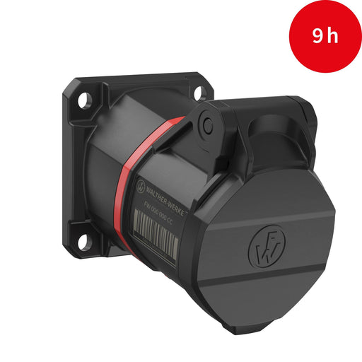 Walther Werke - CEE-Anbausteckdose (IEC 60309) CEE NEO Anbaudose FW512309CC schräg 1 6A 3P 9h