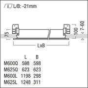 Zumtobel Group - Decken-/Wandleuchte LED-Reinraumleuchte CL2 S 6600 #42932576 840