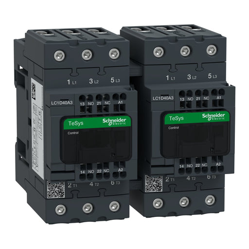 Schneider Electric - Schützkombination Wendeschützkombination LC2D40A3FE7 18,5kW/400V/AC3