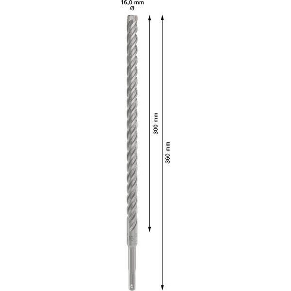 Bosch - Bohrer PRO SDS plus-5X 2608833828 Hammerbohrer 16 x