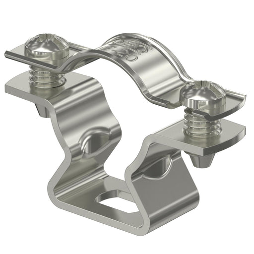 OBO Bettermann - Befestigungsschelle für Kabel/Rohre Abstandschelle ASL 733 20 A2 mit Langloch 17-20mm − 25 Stück