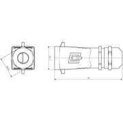 Weidmüller - Elektronik-Leergehäuse Steckergehäuse IE-PH-V05M V5 PROFINET − 10 Stück