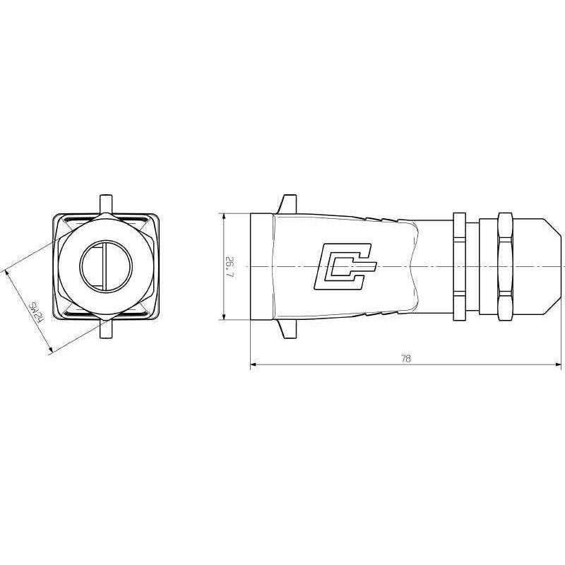 Weidmüller - Elektronik-Leergehäuse Steckergehäuse IE-PH-V05M V5 PROFINET − 10 Stück