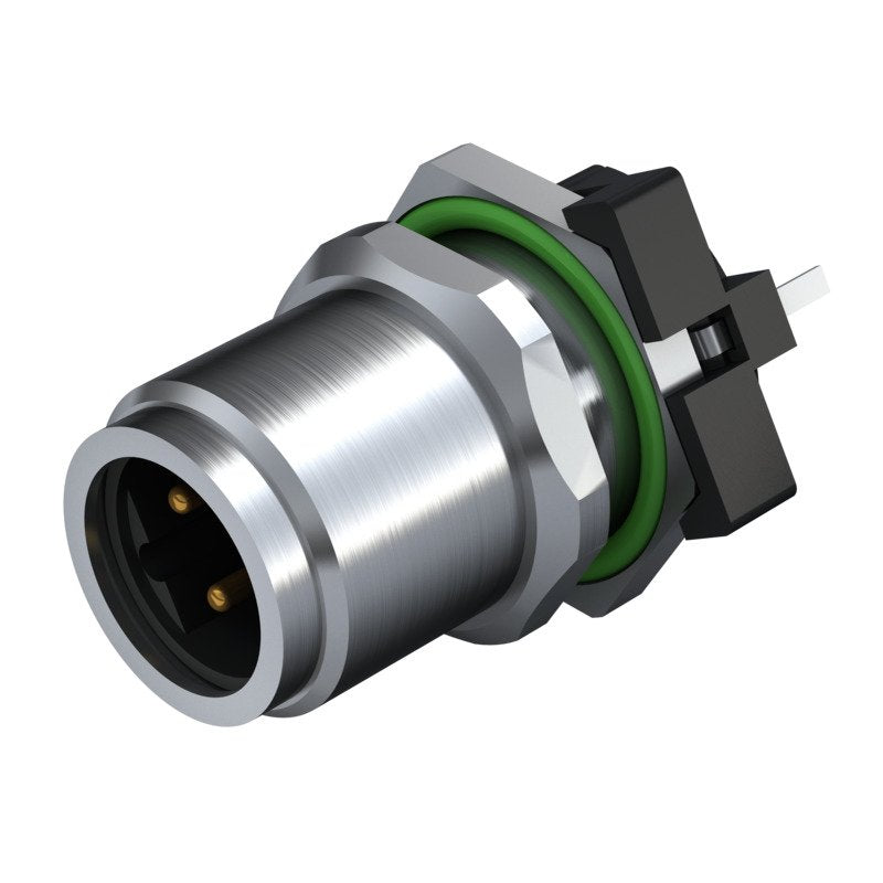 Weidmüller - Rundsteckverbinder, Einbau (PCB) Stecker SAIE-M12SB-4-F5.5TL M12 − 10 Stück