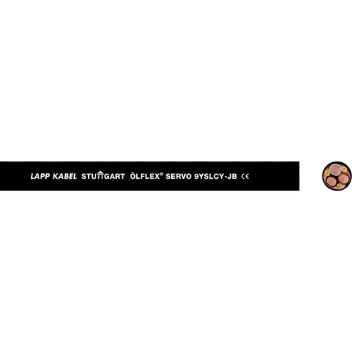 Lapp Kabel&Leitung - Energiekabel >= 1 kV, für ortsveränderlichen Einsatz ÖLFLEX SERVO 9YSLCY-JB 0037021/500 3X25+3G4 BK − 500 Meter