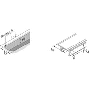 Hera - Mechanisches Zubehör/Ersatzteile für Leuchten 25er Set LED-Einfräsprofil 61500034471 2,95m