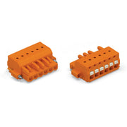WAGO - Kabelsteckverbinder für Leiterplattensteckverbinder 1-Leiter-Federleiste 2231-303/107-000 Push-inCAGECLAMP,or − 100 Stück