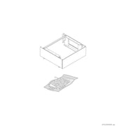 Bosch Thermotechnik - Zubehör/Ersatzteile für Wärmepumpe Podest silber 8738210621 200mm f.Glas-Design