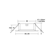 Brumberg Leuchten - Downlight/Strahler/Flutlicht Einbaudownlight 27067170 ohne Fassung
