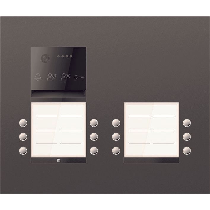 TCS Tür Control - Türstation für Türkommunikation PES PRO Video Außenstat. AVU600412-0017 12T/2 UP R7016