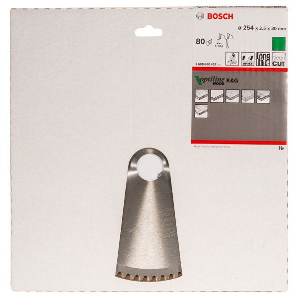Bosch - Kreissägeblatt PRO Wood Kreissägeblatt, 2608640437 254 x 2,5 x 30 mm
