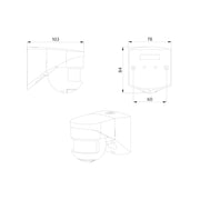 BEG Brück Electronic - Bewegungsmelder/Präsenzmelder komplett Bewegungsmelder LC-Click-N 140 sw