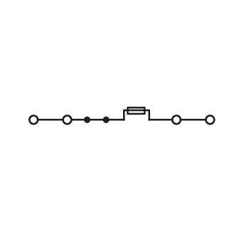 WAGO - Sicherungs-Reihenklemme Sicherungsklemme 2002-1881 4-Leiter gr − 50 Stück