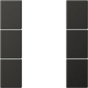 Jung - Abdeckung/Bedienelement für Installationsschalterprogramme Tastensatz, 3fach AL 2503 TSA AN komplett