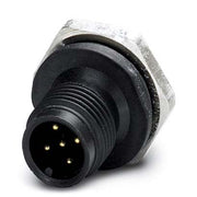 Phoenix Contact - Rundsteckverbinder, feldkonfektionierbar (Industriesteckverbinder) Einbausteckverbinder SACC-E-M12M #1436398 5-polig M12 − 20 Stück