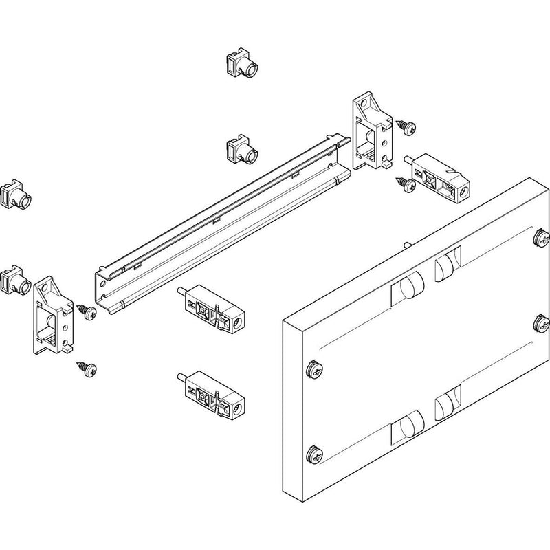 ABN - Verteilerfeld für Installationsverteiler ESPRO-Modul MF1110 flach BxH:250x150mm