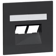 Peha - Einsatz/Abdeckung für Kommunikationstechnik Abdeckung D 20.610.193 UAE/2NA UAE-Steckdose, sw − 10 Stück