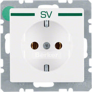 Berker - Steckdose SCHUKO-Steckdose 47436039 m.Aufdruck pws