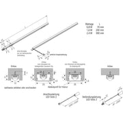 Hera - Decken-/Wandleuchte LED Stick 2 o.Dunkelzonen 20202122005 70mm 8LED nw