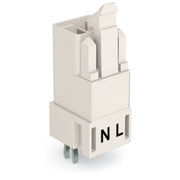 WAGO - Leiterplattensteckverbinder Stecker für Leiterplatten 890-832 2-polig,weiß − 100 Stück