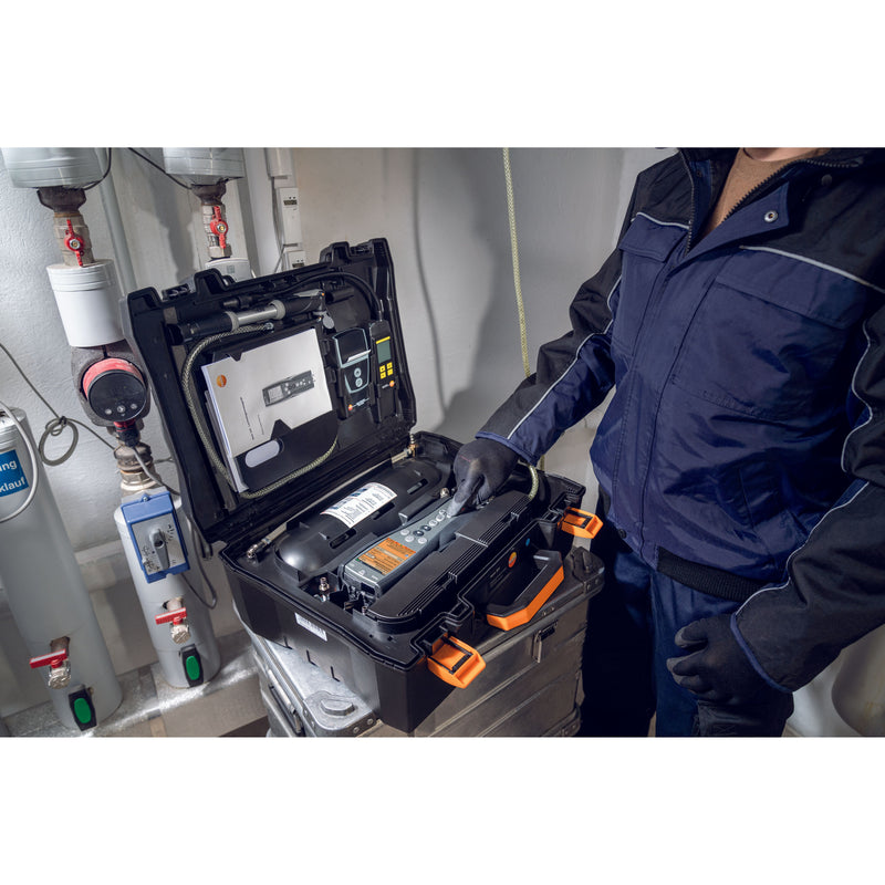 Testo - Differenzdruckmeßgerät Druck-Leckmengenmessgerät 0563 3240 70 Basis Set 324 Gas+Wa