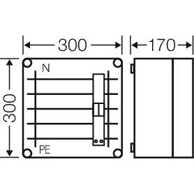 Hensel - Überspannungsableiter für Energietechnik/Stromversorgung Überspannungsschutzgehäuse Mi SP 2242
