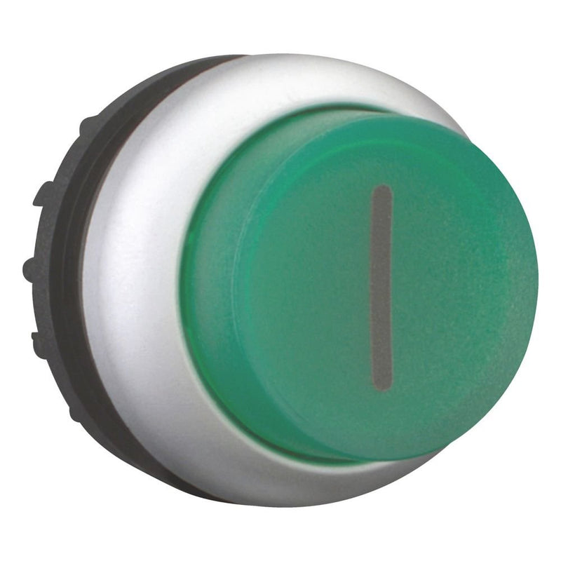Eaton - Frontelement für Drucktaster Leuchtdrucktaste M22-DLH-G-X1 hoch,grün,beschr. − 5 Stück