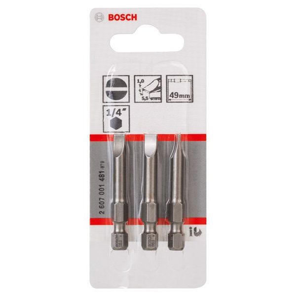 Bosch - Bit Schrauberbit Extra-Hart S 2607001481 1,0 x 5,5 49 mm