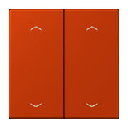 Jung - Abdeckung/Bedienelement für Installationsschalterprogramme Wippe mit Pfeilsymbolen LC 102 P 244 rouge vermillon 59