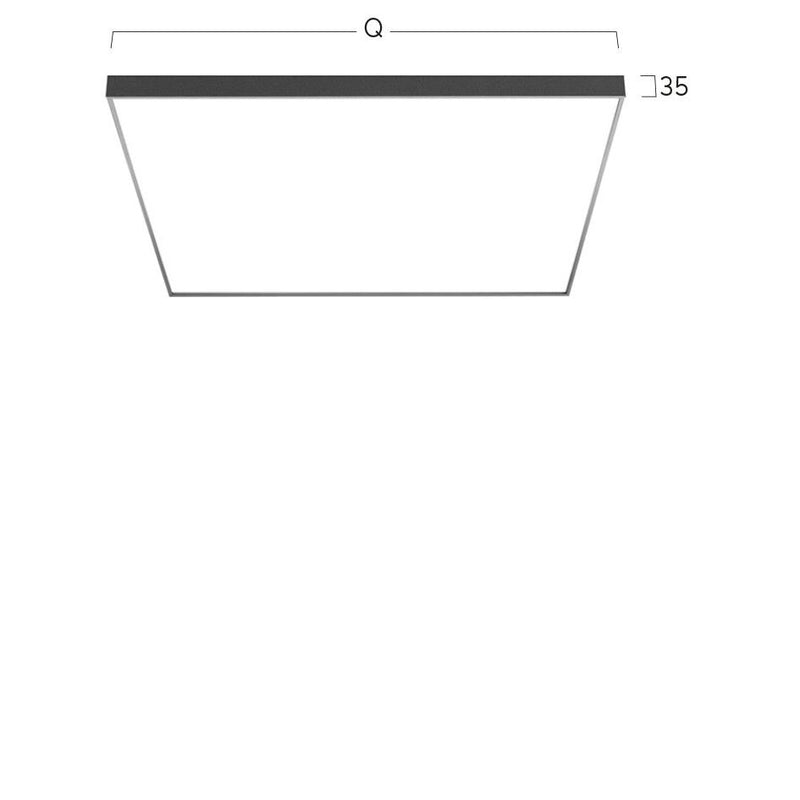 Lightnet - Decken-/Wandleuchte LED-Anbauleuchte CA9AEE-840M-Q300 4000K, silber