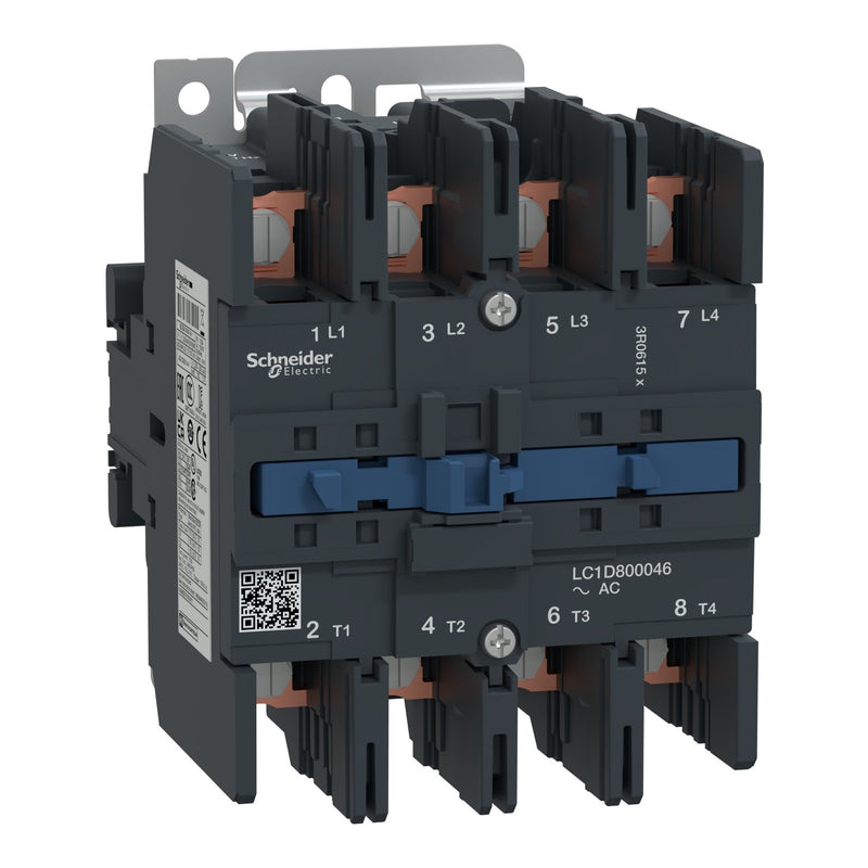 Schneider Electric - Leistungsschütz zum Schalten von Wechselstrom Leistungsschütz LC1D800046P7 4-polig