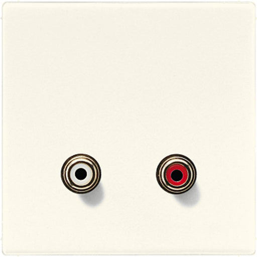 Jung - Multifunktions-Anschlussdose Multimedia-Anschluss ws MA LS 1021 Cinch Audio/Tragring