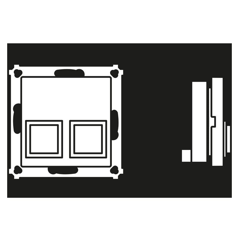 Jung - Behindertenelement für Installationsschalterprogramme Dienstzimmereinheit aws NRS AS 0834 DZE WW ohne Rahmen