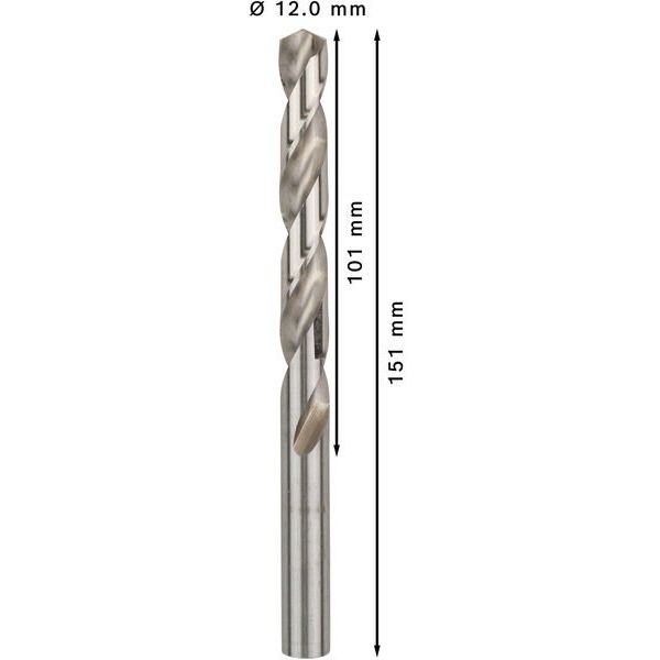 Bosch - Bohrer PRO Metal HSS-G 2608595081 Spiralbohrer 12 x