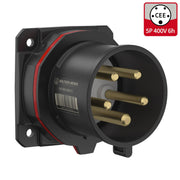 Walther Werke - CEE-Gerätestecker (IEC 60309) CEE NEO Anbaugerätestecker FW610506SK gerade 16A5P6h IP54 − 10 Stück