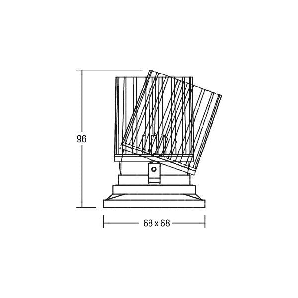 Brumberg Leuchten - Downlight/Strahler/Flutlicht LED-Einbauleuchte 12644073 1900-3000K weiß