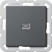 Gira - Installationsschalter Wippschalt. Aus 2p Kontrol 283428 System 55 anth