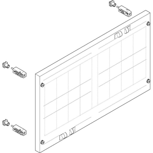 ABN - Verteilerfeld für Installationsverteiler ESPRO-Modul MF22674 flach BxH:500x300mm