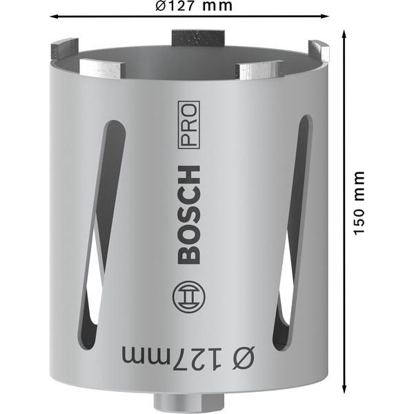 Bosch - Bohrkrone PRO Trockenbohrkrone, 127 2608587330 x 150 mm, G 1/2 Zoll