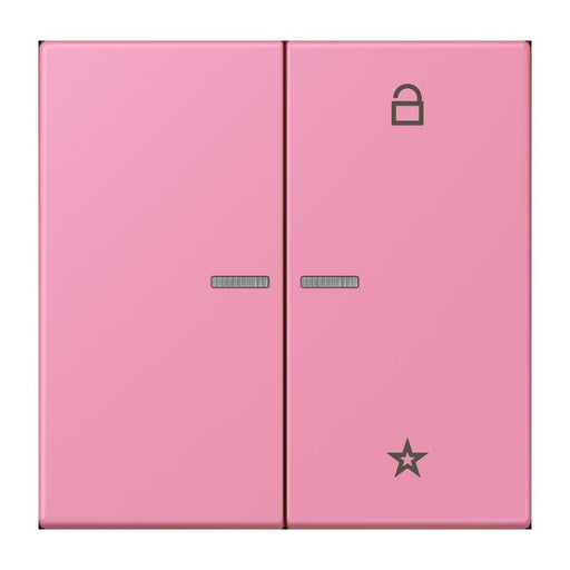 Jung - Bedienelement intelligent eNet Taster Universal 1f. FM LC 1701 246 rose vif (4320C)