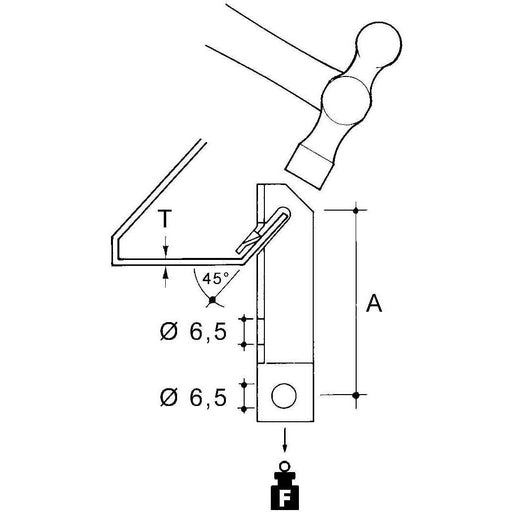 Niedax - Befestigungsklammer Flanschbefestigung VM-03 − 100 Stück