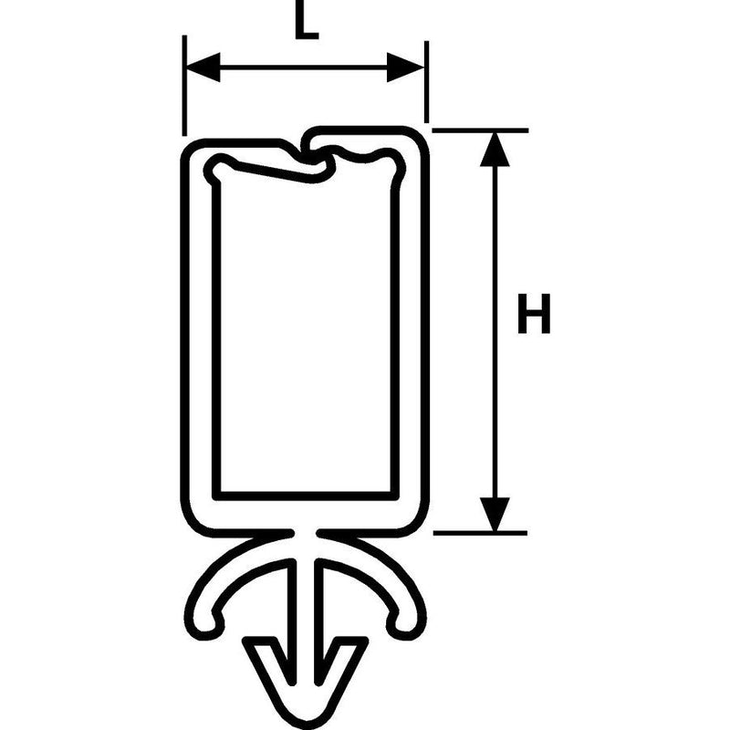 HellermannTyton - Befestigungsschelle für Kabel/Rohre Kabelhalter WPC15 PA66 NA 500 natur − 500 Stück